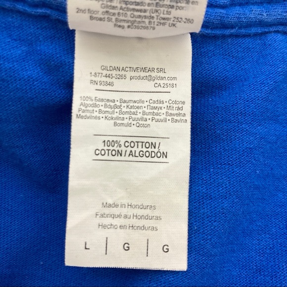 Vintage look blue t-shirt farm rural country Purina chows checkered retro chicks - Picture 8 of 8